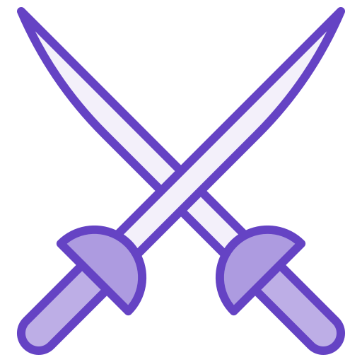 Sword Generic Outline Color icon