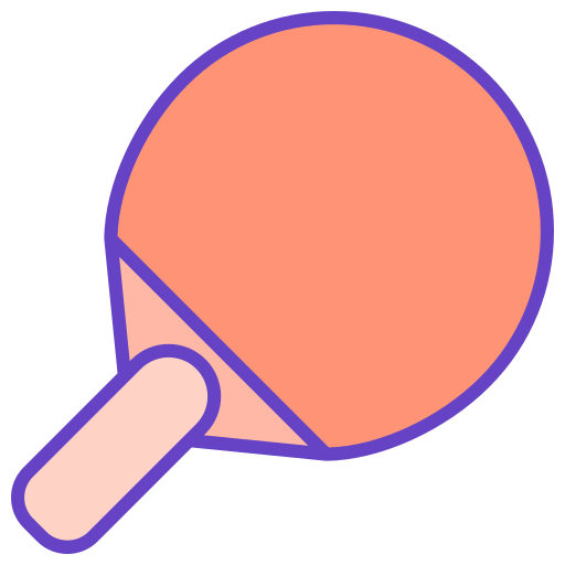 Ping pong Generic Outline Color icon