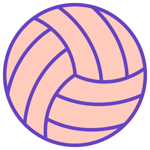 Volleyball ball Generic Outline Color icon