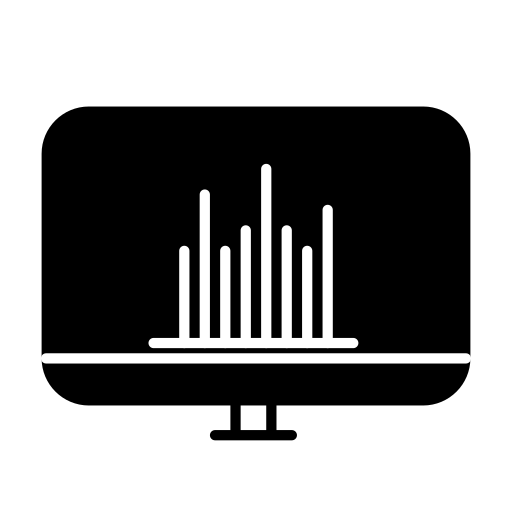 grafico statistico Generic Glyph icona