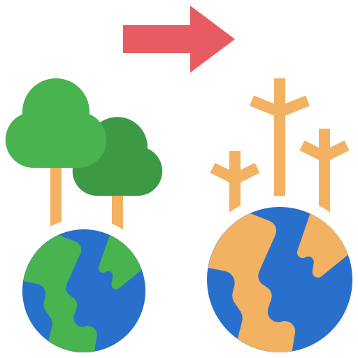la déforestation Generic Flat Icône