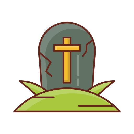 Tombstone Generic Outline Color icon