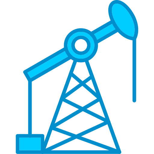Oil industry Generic Blue icon
