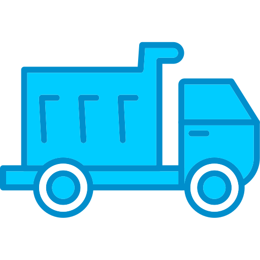 camión de la basura Generic Blue icono