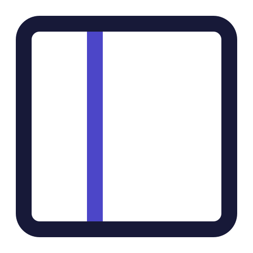 サイドバー Generic Outline Color icon