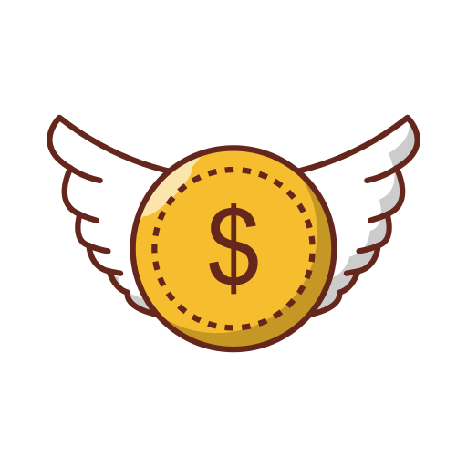 vliegend geld Generic Outline Color icoon