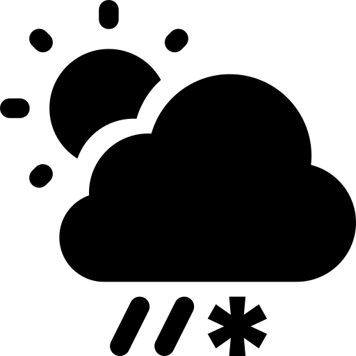 chmury i słońce Generic Glyph ikona