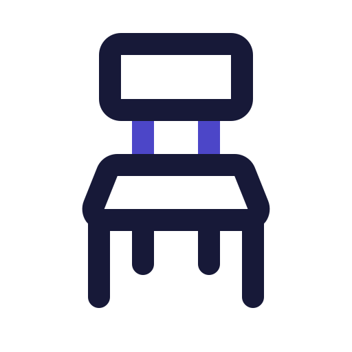 Chair Generic Outline Color icon