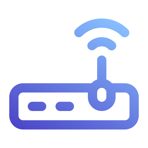 router bezprzewodowy Generic Gradient ikona