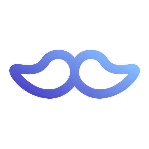 Moustache Generic Gradient icon