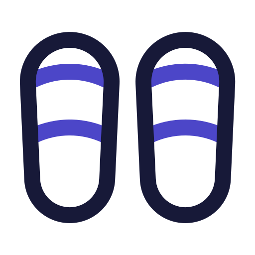 slippers Generic Outline Color icoon