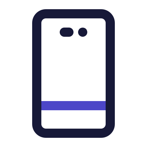 smartphone Generic Outline Color icona