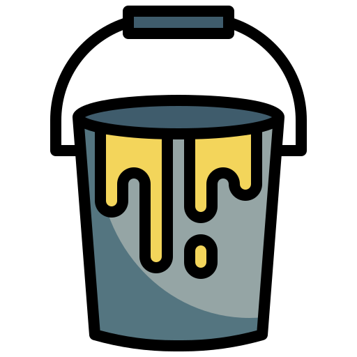 Bucket Surang Lineal Color icon