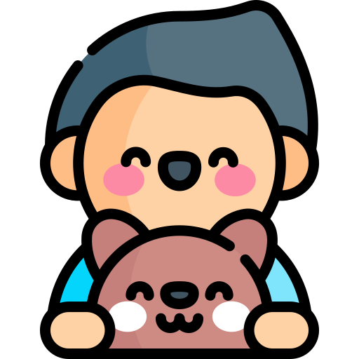 Best friend Kawaii Lineal color icon