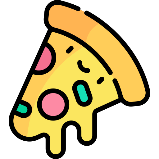 pizza Kawaii Lineal color Ícone
