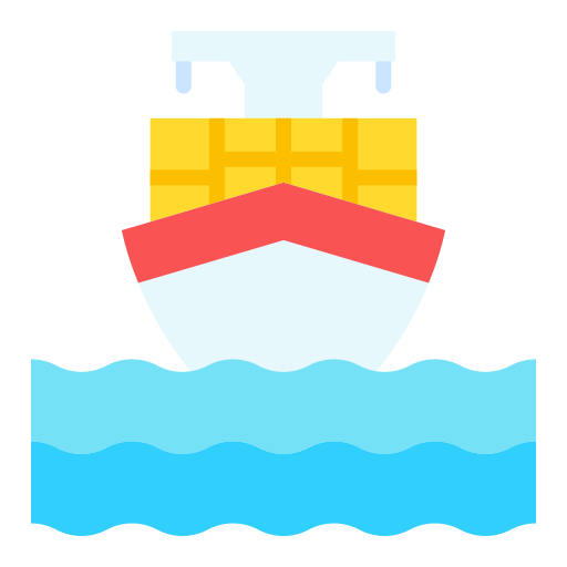 barco de carga Good Ware Flat icono