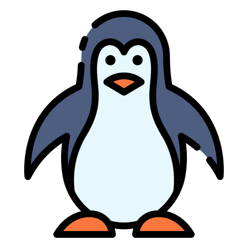 pinguino Good Ware Lineal Color icona