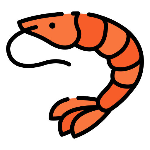 Shrimp Good Ware Lineal Color icon