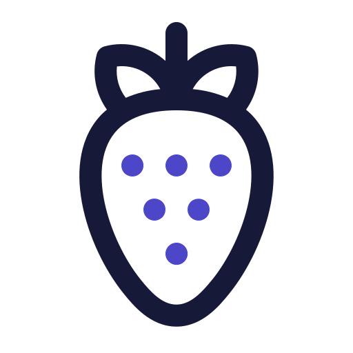 Strawberries Generic Outline Color icon
