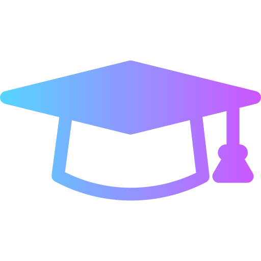 Graduation cap Generic Flat Gradient icon