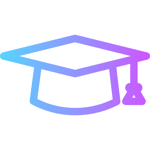 Graduation cap Generic Gradient icon