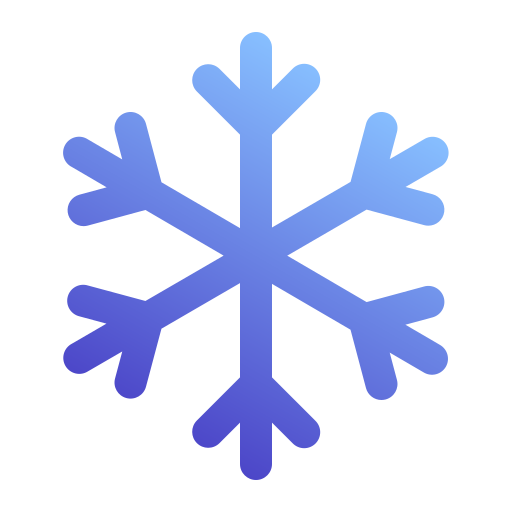 sneeuwvlok Generic Gradient icoon