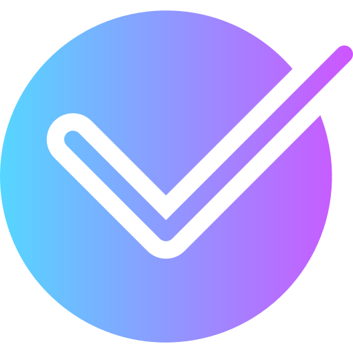 marca de verificación Generic Flat Gradient icono