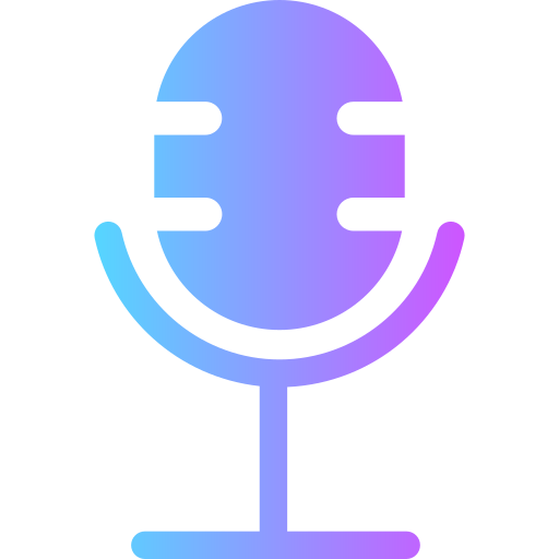 микрофон Generic Flat Gradient иконка