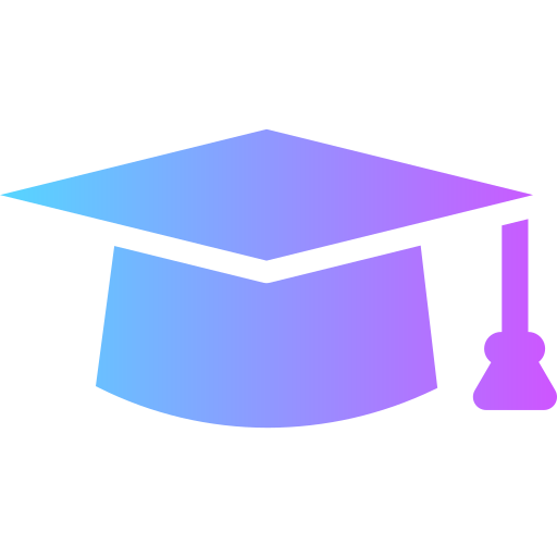 Graduation cap Generic Flat Gradient icon