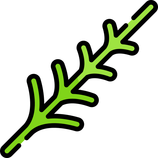 Tropical leaves Kawaii Lineal color icon