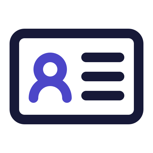 Id card Generic Outline Color icon