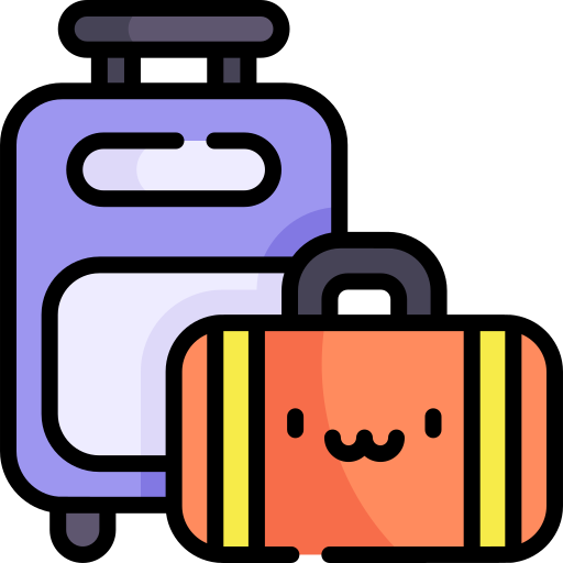 Luggage Kawaii Lineal color icon