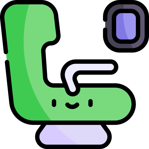 Seat Kawaii Lineal color icon