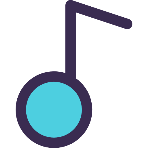 música Kiranshastry Lineal Color Blue icono