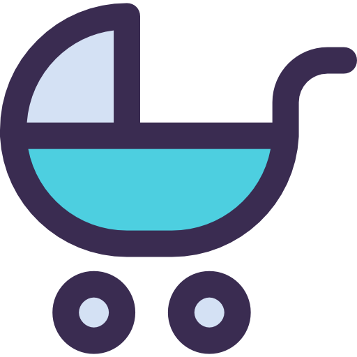 carrito de bebé Kiranshastry Lineal Color Blue icono