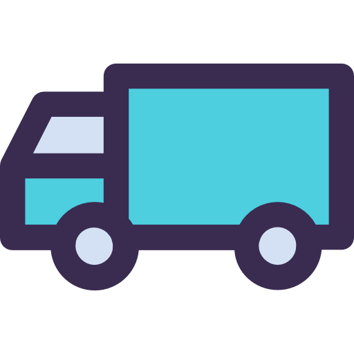 camion de livraison Kiranshastry Lineal Color Blue Icône