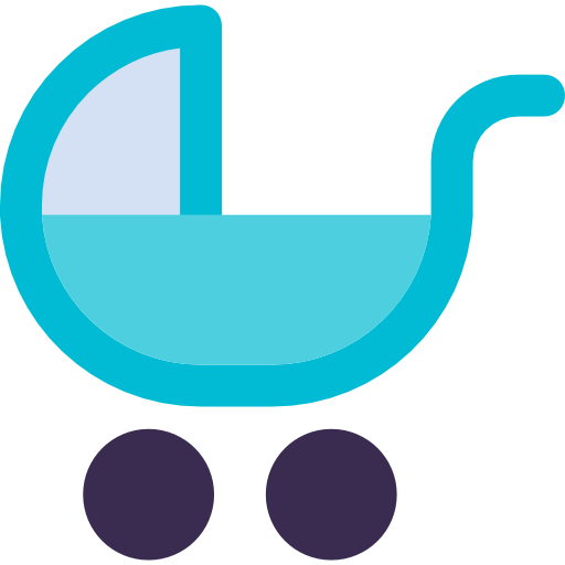 Baby stroller Kiranshastry Flat icon