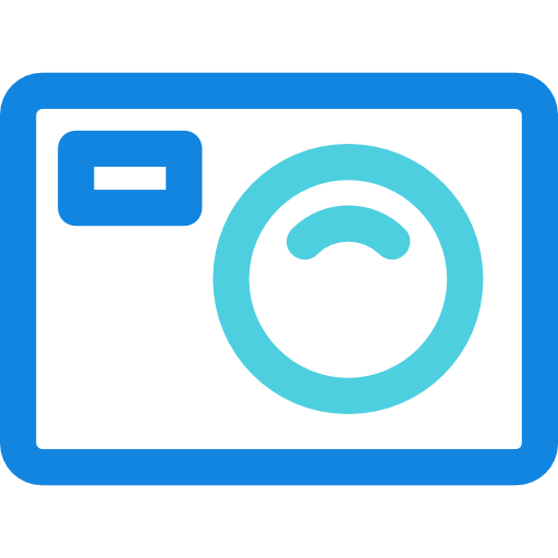 fotocamera Kiranshastry Lineal Blue icoon