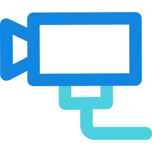 cctv Kiranshastry Lineal Blue ikona