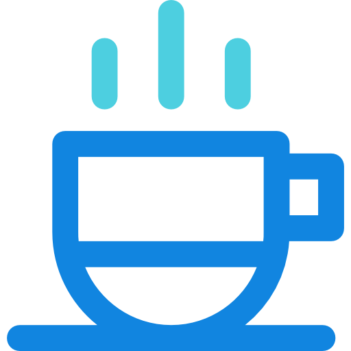 kaffeetasse Kiranshastry Lineal Blue icon