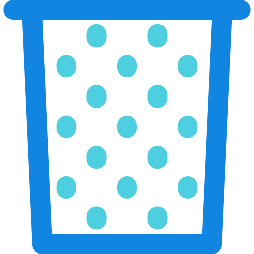 lixo Kiranshastry Lineal Blue Ícone