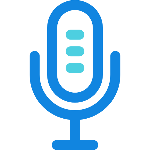 mikrofon Kiranshastry Lineal Blue ikona