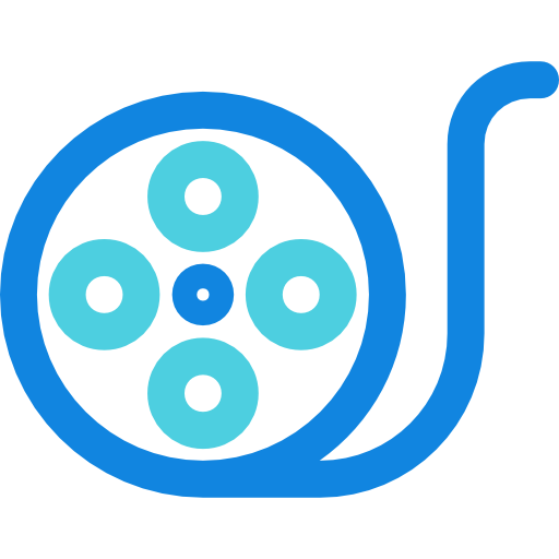 taśma filmowa Kiranshastry Lineal Blue ikona