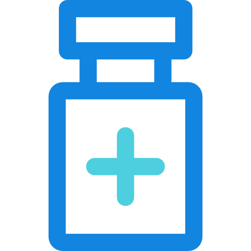 geneesmiddel Kiranshastry Lineal Blue icoon