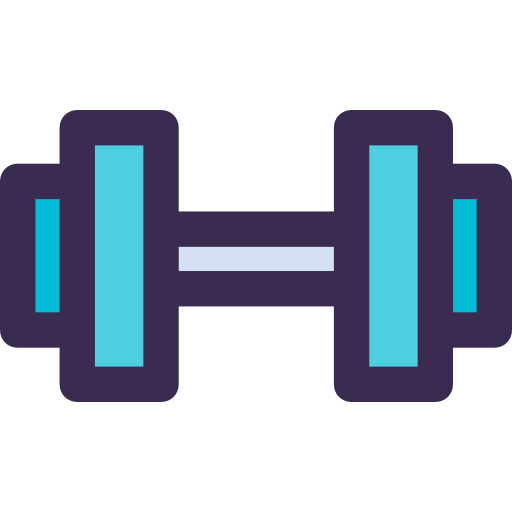 Dumbbell Kiranshastry Lineal Color Blue icon