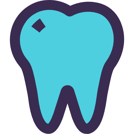 歯 Kiranshastry Lineal Color Blue icon