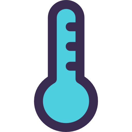 thermometer Kiranshastry Lineal Color Blue icon