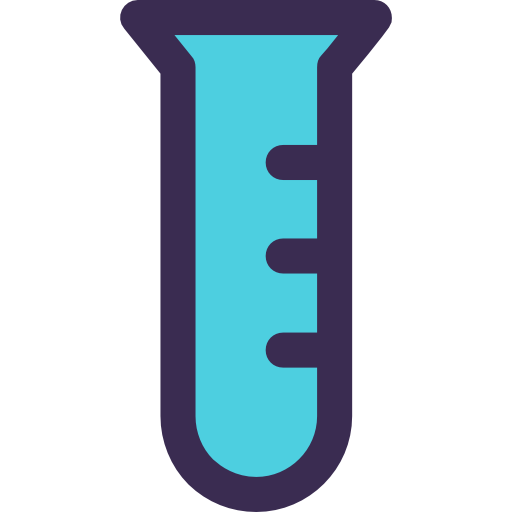 시험관 Kiranshastry Lineal Color Blue icon