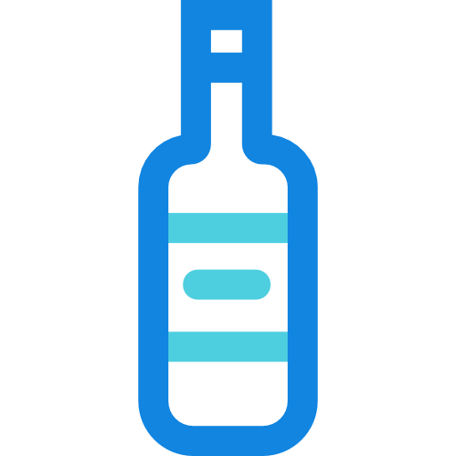 garrafa de vinho Kiranshastry Lineal Blue Ícone
