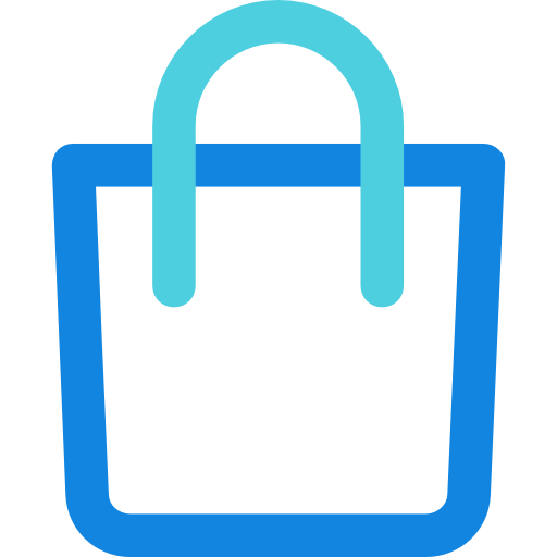 torba na zakupy Kiranshastry Lineal Blue ikona